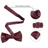 Allegra K Men's Solid Color Wedding Business Pocket Square Necktie Bowtie Set - 3 of 4