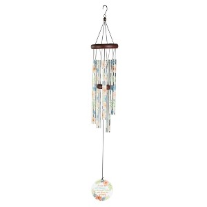 Dicksons I Can Do All Things Encouraging Verse Floral Accent Multicolor 35 x 4.75 Aluminum Windchimes - 1 of 1