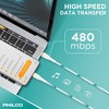 PHILCO 20W USB C to C Cable, 4Ft Length, Fast Charging, High-Speed Data Transfer, Durable and Tangle-Free - 2 of 4