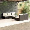 vidaXL Garden Lounge Set Black - 2 of 4
