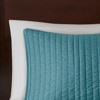 FIONECA Reversible Antimicrobial Brushed Microfiber Coverlet Set Farmhouse Pick Stitch Quilted Bedding - 3 of 4