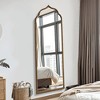 MAYEERTY Full-Length Mirror Iron Thai Beaded Right Angle Arch Gold 59x20x1in No Stand - 2 of 4