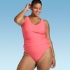 Lands' End Women's Smoothing High Waist Bikini Bottom - 3 of 3