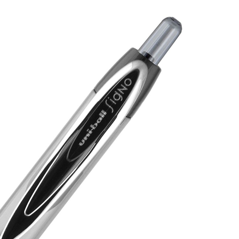 uni-ball uniball 207 Needle Retractable Gel Pens Medium Point 0.7mm Black Ink Dozen (1736097), 5 of 10