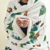 Holiday-Printed Plush Throw Blanket - Great Bay Home - 4 of 4
