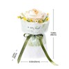 ROBOTIME 3D Puzzles, Puzzle Model Building with branches and floral patterns, for Women Creative Gift, White, 5.12"*5.12"*7.09" - 4 of 4