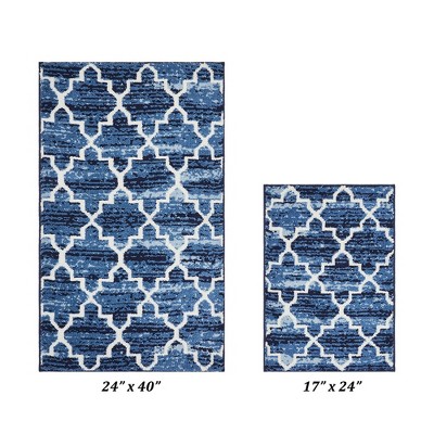 Savio Collection 100% Micro Polyester 2 Piece Bath Rug Set - Better Trends