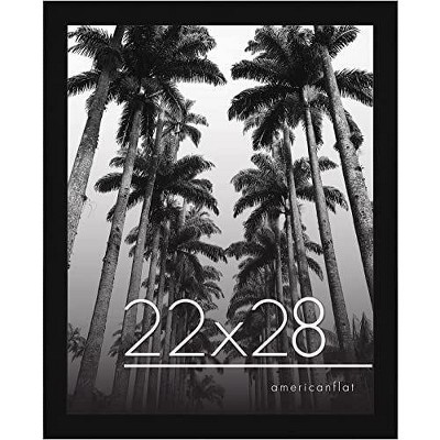 Americanflat 22x28 inch Black Poster Frame | Polished Plexiglass. Hanging Hardware Included!