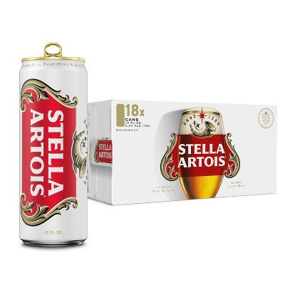 Stella Artois Beer - 18pk/12 fl oz Cans