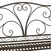 The Lakeside Collection Decorative Wrought Iron Outdoor Metal Rocking Bench - 3 of 4