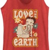 Women's Betty Boop Love the Earth Racerback Tank Top - 2 of 4