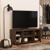 ChicFurnit TV Stands and Consoles Entertainment Center with Storage Cabinets and Open Shelf Media Console for Living Room, Brown, "*45.38"*15.75" - 4 of 4