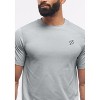 Peloton Men's Seamless Short Sleeve, Light Heather Grey - 4 of 4