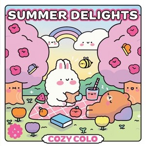 Summer Delights - (Cozy Coloring) by  Becky Castaneda (Paperback) - 1 of 1
