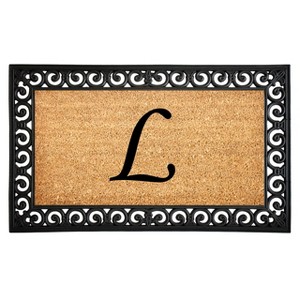 Calloway Mills 104131830L Gabriel Monogram Doormat 18 In. x 30 In. (Letter L) - 1 of 1