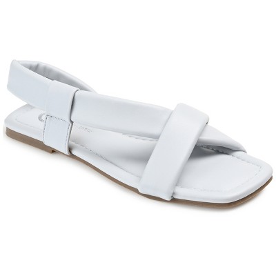 Journee Collection Womens Jaymie Tru Comfort Foam Multi Strap Low Block Heel Sandals Blue 12