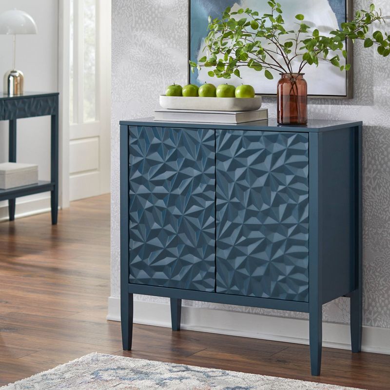 Marquise Modern 2 Door Cabinet Midnight Blue - Buylateral, 3 of 7