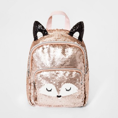 sequin girl backpack