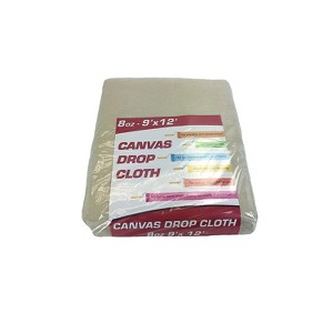 Monarch Brands Drop Cloths Canvas Floor Protectant 8 oz 9' x 12' (DROP-9X12-8) - 1 of 1