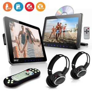 Pyle 10.5" Dual Screen DVD Player Kit - 1 of 4