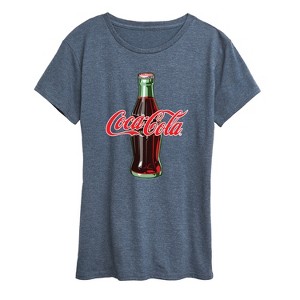 Women's - Coca-cola - Coke Bottle Logo Short Sleeve Graphic T-Shirt - 1 of 4
