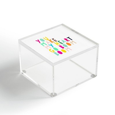 Hello Sayang You Make My Heart Go Boom Boom 4" x 4" Acrylic Box - Deny Designs