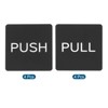 Unique Bargains Square Self-Adhesive Decor Store Business Push Pull Door Sign 8 Pcs - 3 of 4