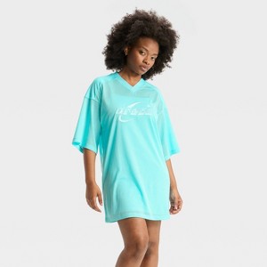 Women's Cap Sleeve Dream Jersey Midi Shirtdress - Wild Fable™ - 1 of 3