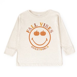 The Juniper Shop SmileyWorld Fall Vibes Toddler Long Sleeve Tee - 1 of 4