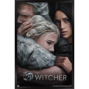 Trends International Netflix The Witcher: Season 3 - Trio Key Art Framed Wall Poster Prints - 1 of 4