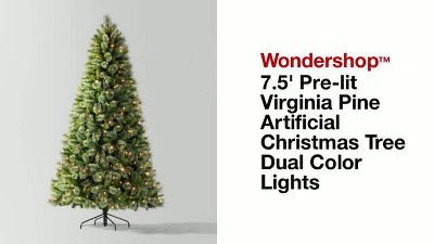 Wondershop 7ft good virginia pine lit Christmas tree- clear lights