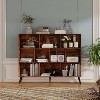 10 Cubes Bookshelf, Wooden 3-Tier Open Shelf Bookcase, Book Shelf Storage Organizer with 5 Iron Legs for Home Office, Living Room, Bedroom - 2 of 4
