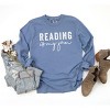 Simply Sage Market Women's Reading Is My Jam Long Sleeve Garment Dyed Tee - 2 of 2