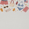 Rerun Island Women's American Summer Wardobre Americana 4Th Of July Short Sleeve Graphic Cotton Baby Tee - Cloud Dancer S - 2 of 4