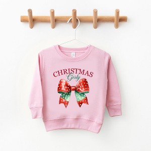 The Juniper Shop Coquette Christmas Girly Toddler Graphic Sweatshirt - 1 of 3