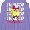 Girls' - SpongeBob SquarePants - Ready For Baseball Graphic Sleeveless Aline Dress - 2 of 4