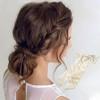 Unique Bargains Satin Bow Ribbon Duckbill Hair Clips Hairdo Clip 1 Pc - 2 of 4