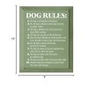 Slickblue Rustic Dog Lover Wall Decor – 10 Funny Dog Rules Sign – Pet Humor Wooden Accent – 9x12 inches, Color Options - 3 of 3