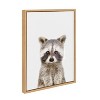 Sylvie Raccoon Framed Canvas by Amy Peterson - Kate and Laurel - 2 of 4