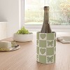 Doodle By Meg Green Bow Checkered Print Wine Chiller - 2 of 2