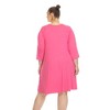Plus Size Criss Cross Neckline Swing Dress - 3 of 4