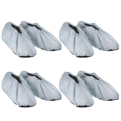 Unique Bargains Reusable Washable Thickened Non-Slip Office Shoe Covers 4 Pairs