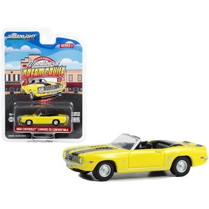 1969 Chevrolet Camaro SS Convertible Yellow with Black Stripes "Woodward Dream Cruise" 1/64 Diecast Model Car by Greenlight - 1 of 3