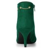Allegra K Women's Pointed Toe Side Zip Stiletto Heel Ankle Booties - 3 of 4