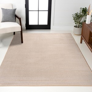 JONATHAN Y Cole Modern Minimalist Pinstripe High-Low Area Rug - 1 of 4