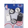 Crocs Jibbitz NBA Brooklyn Nets Shoe Charms 5pk - 4 of 4