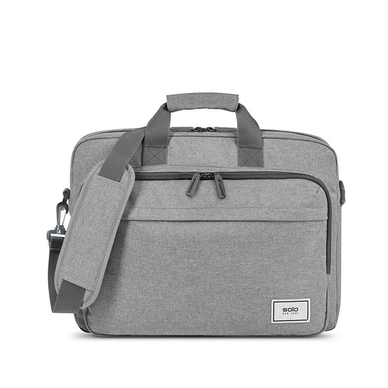 Solo New York Re:New Recycled 15.6&#34; Laptop Briefcase - Gray, 1 of 10
