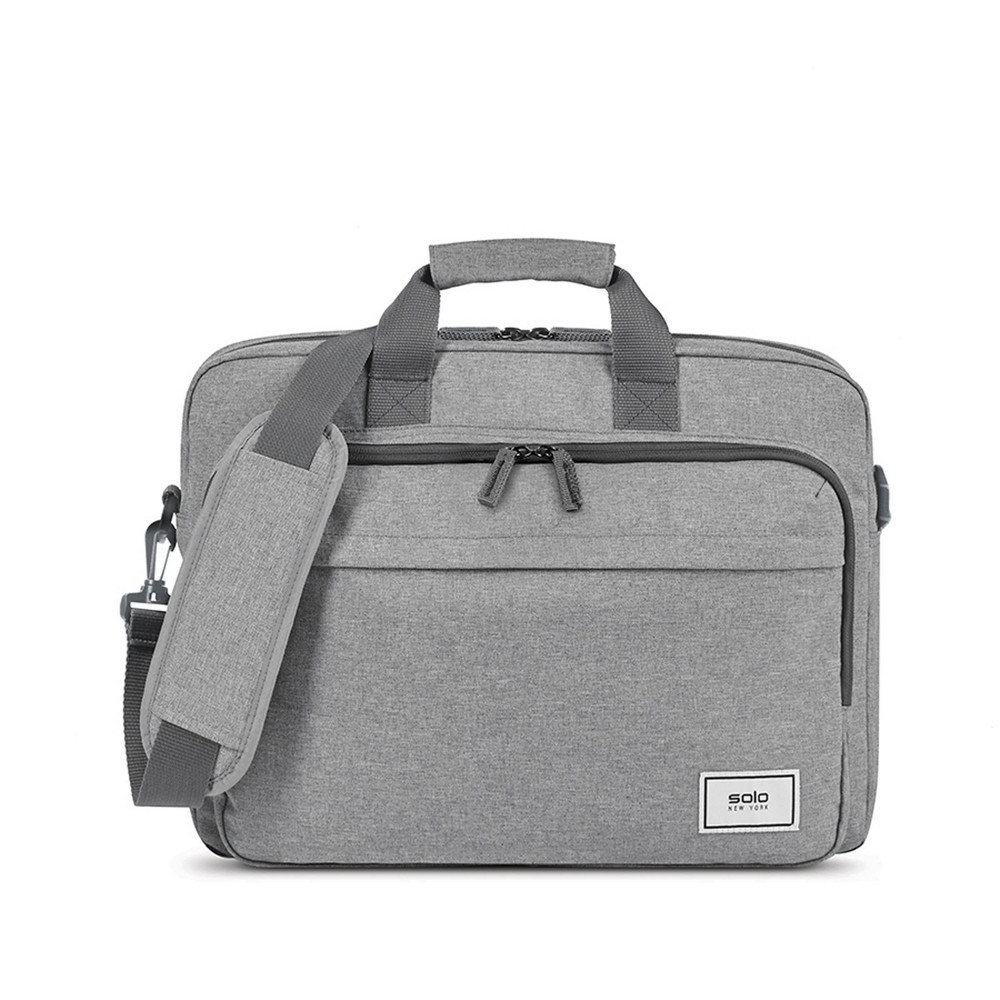 Photos - Business Briefcase Solo New York Re:New Recycled 15.6" Laptop Briefcase - Gray green