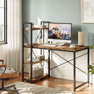 Bestier - 47inch Small Gaming Computer Desk with Shelves for Home Office - 1 of 4