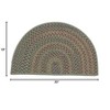 Colonial Mills Rustic Braided Kitchen Slice Area Rug - Palm 1'6"x2'6" slice Area Rug - Set of 2 - 2 of 3